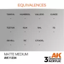 AK Interactive Matte Medium Acrylic Paint 17ml (AK11234)
