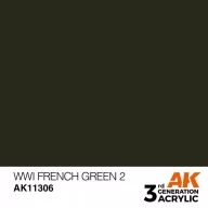   AK Interactive WWI French Green 2 Acrylic Paint 17 ml (AK11306)