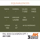 AK Interactive RAL 6003 Olivgrün opt1 Acrylic Paint 17 ml (AK11309)