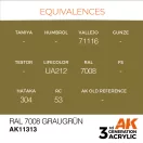 AK Interactive RAL 7008 Graugrün Acrylic Paint 17 ml (AK11313)