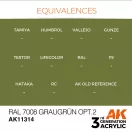 AK Interactive RAL 7008 Graugrün Opt 2 Acrylic Paint 17 ml (AK11314)