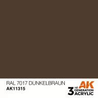   AK Interactive RAL 7017 Dunkelbraun Acrylic Paint 17 ml (AK11315)