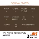AK Interactive RAL 7017 Dunkelbraun Acrylic Paint 17 ml (AK11315)