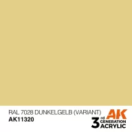   AK Interactive RAL 7028 Dunkelgelb (Variant) Acrylic Paint 17 ml (AK11320)