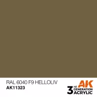   AK Interactive RAL 6040 F9 Helloliv Acrylic Paint 17 ml (AK11323)