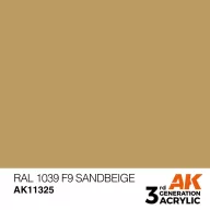   AK Interactive RAL 1039 F9 Sandbeige Acrylic Paint 17 ml (AK11325)