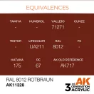 AK Interactive RAL 8012 Rotbraun Acrylic Paint 17 ml (AK11328)