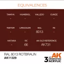 AK Interactive RAL 8013 Rotbraun Acrylic Paint 17 ml (AK11329)