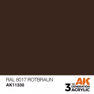   AK Interactive RAL 8017 Rotbraun Acrylic Paint 17 ml (AK11330)