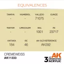 AK Interactive Cremeweiss Acrylic Paint 17 ml (AK11333)