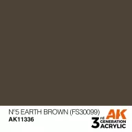   AK Interactive Nº5 Earth Brown (FS30099) Acrylic Paint 17 ml (AK11336)