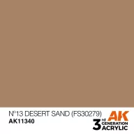   AK Interactive Nº13 Desert Sand (FS30279) Acrylic Paint 17 ml (AK11340)