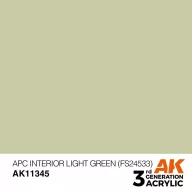   AK Interactive APC Interior Light Green (FS24533) Acrylic Paint 17 ml (AK11345)