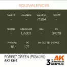 AK Interactive Forest Green (FS34079) Acrylic Paint 17 ml (AK11346)
