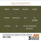 AK Interactive Australian Camouflage Green Acrylic Paint 17 ml (AK11348)
