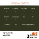 AK Interactive IDF Green Acrylic Paint 17 ml (AK11355)