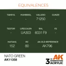 AK Interactive NATO Green Acrylic Paint 17 ml (AK11358)