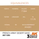 AK Interactive French Army Desert Sand Acrylic Paint 17 ml (AK11363)