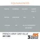 AK Interactive French Army Grey-Blue Acrylic Paint 17 ml (AK11365)