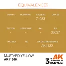 AK Interactive Mustard Yellow Acrylic Paint 17 ml (AK11366)