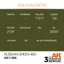 AK Interactive Russian Green 4BO Acrylic Paint 17 ml (AK11368)