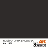   AK Interactive Russian Dark Brown 6K Acrylic Paint 17 ml (AK11369)