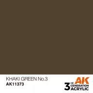 AK Interactive Khaki green No3 Acrylic Paint 17 ml (AK11373)
