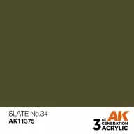 AK Interactive Slate No34 Acrylic Paint 17 ml (AK11375)