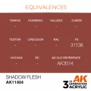AK Interactive Shadow Flesh Acrylic Paint 17 ml (AK11404)