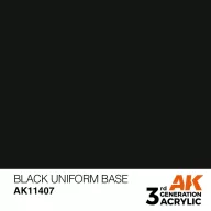   AK Interactive Black Uniform Base Acrylic Paint 17 ml (AK11407)