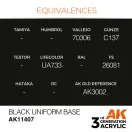 AK Interactive Black Uniform Base Acrylic Paint 17 ml (AK11407)