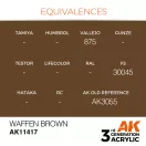 AK Interactive Waffen Brown Acrylic Paint 17 ml (AK11417)