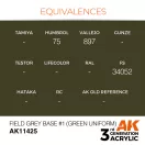 AK Interactive Field Grey Base #1 (Green uniform) Acrylic Paint 17 ml (AK11425)