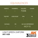 AK Interactive Light Green Uniform Acrylic Paint 17 ml (AK11428)