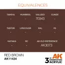 AK Interactive Red Brown Acrylic Paint 17 ml (AK11434)