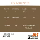 AK Interactive Field Drab Acrylic Paint 17 ml (AK11435)
