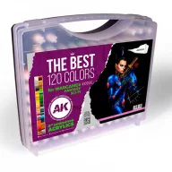   AK Interactive 3G PLASTIC BRIEFCASE 120 WARGAME COLORS (AK11707)
