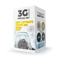   AK Interactive WWII Luftwaffe Cockpit & Interior Colors SET 3G (AK11722)