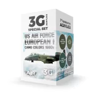   AK Interactive US Air Force European I Camo Colors 1980s SET 3G (AK11749)