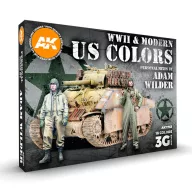   AK Interactive WWII & MODERN US COLORS - SIGNATURE SET BY ADAM WILDER (AK11763)