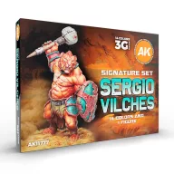   AK Interactive SIGNATURE SET SERGIO VILCHES SET (Miniature Shimbarashe- Yedharo Model included) (AK11777)