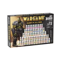   AK Interactive WARGAME PAINT IT ALL BOX 72 COLORS 3GEN (AK11783)