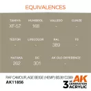 AK Interactive RAF Camouflage Beige (Hemp) BS381C/389 Air Series 17 ml (AK11856)