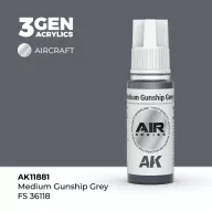   AK Interactive Medium Gunship Grey FS 36118 Air Series 17 ml (AK11881)