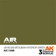   AK Interactive IJN M3 (M) Mitsubishi Interior Green Air Series 17 ml (AK11896)