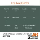 AK Interactive IJA #3 Hairanshoku (Grey Indigo) Air Series 17 ml (AK11900)