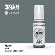   AK Interactive A-14 Interior Steel Grey Air Series 17 ml (AK11911)