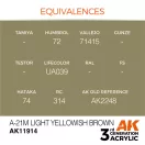 AK Interactive A-21m Light Yellowish Brown Air Series 17 ml (AK11914)