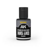 AK Interactive PRECISION PANELINER BLACK 30ml (AK12102)