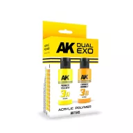   AK Interactive POWER YELLOW & FUSION ORANGE DUAL EXO Set 3 (AK1545)